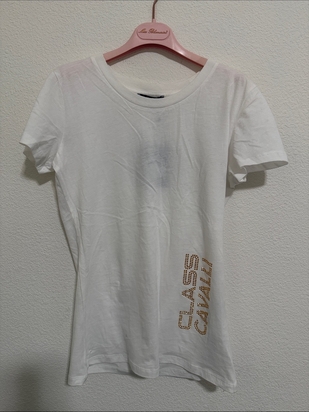 ✨ NWT White Studded Logo Tee ✨